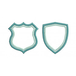 Stickdatei - Aufnäher doppel Rahmen